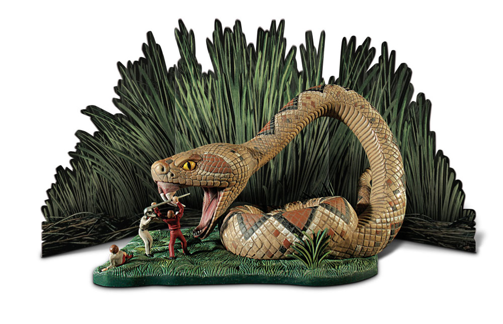 Land of the Giants Giant Snake Diorama Model Kit Aurora Re-Issue - Click Image to Close