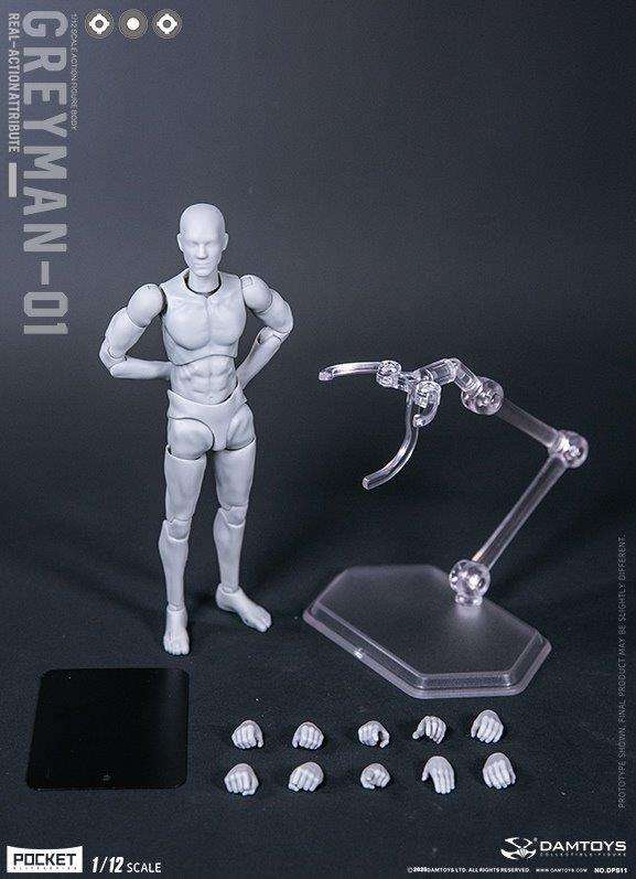 Greyman Real-Action 1/12 Scale Figure by Dam Toys - Click Image to Close