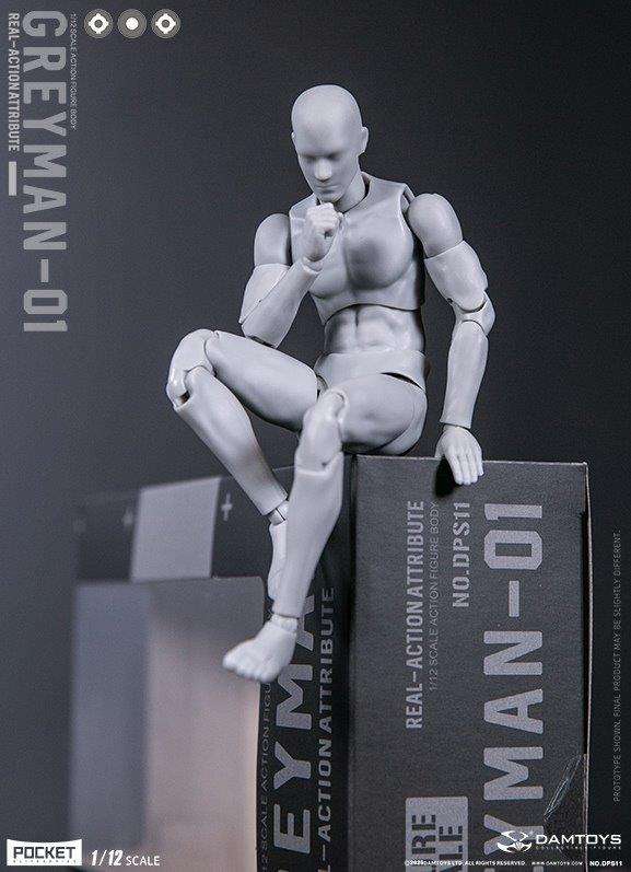 Greyman Real-Action 1/12 Scale Figure by Dam Toys - Click Image to Close