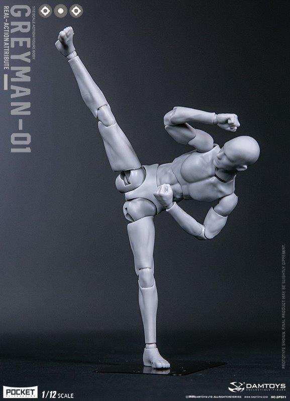 Greyman Real-Action 1/12 Scale Figure by Dam Toys - Click Image to Close
