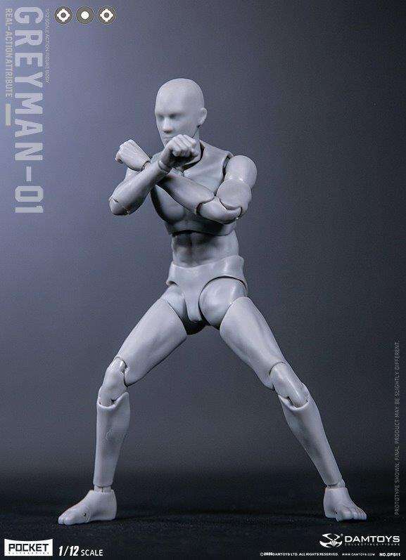 Greyman Real-Action 1/12 Scale Figure by Dam Toys - Click Image to Close