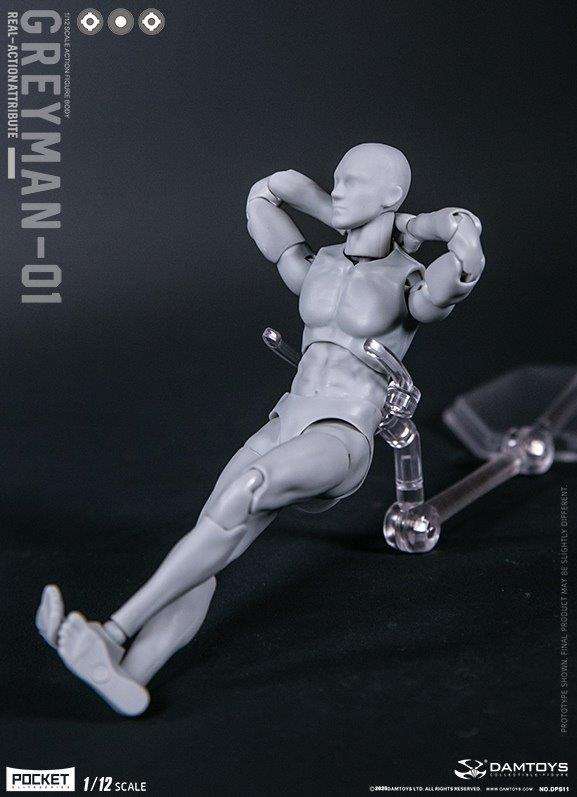 Greyman Real-Action 1/12 Scale Figure by Dam Toys - Click Image to Close