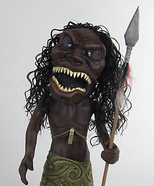 Trilogy of Terror Zuni Fetish Warrior Doll 15" Prop Replica - Click Image to Close