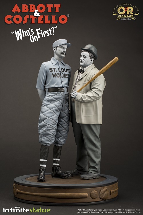 Abbot & Costello Who's on First 11.5 Inch Premium Statue - Click Image to Close