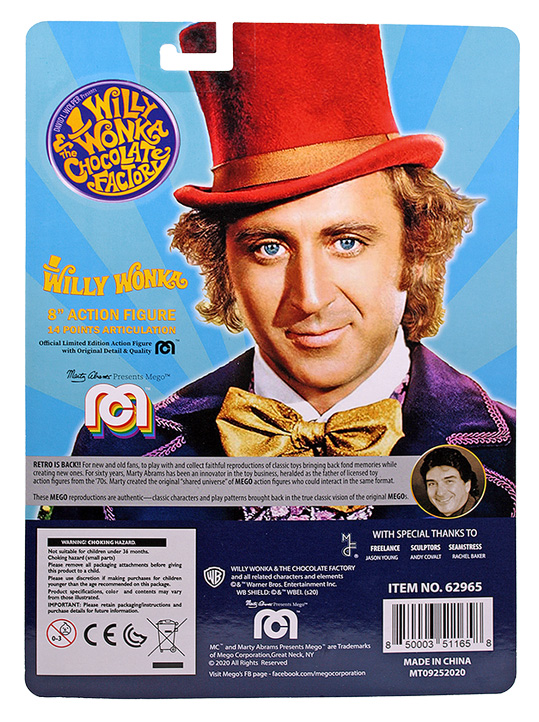 Willy Wonka 8 Inch Mego Figure - Click Image to Close