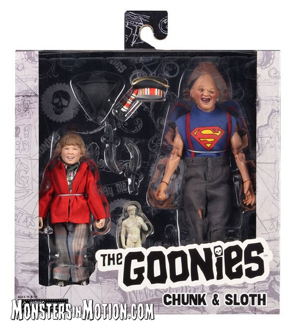 Goonies Sloth and Chunk 8" Clothed Figure 2-Pack by Neca - Click Image to Close