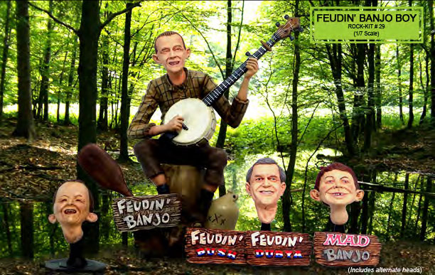 Deliverance Feudin Banjo Boy Alfred E. Neuman Resin Model Kit - Click Image to Close