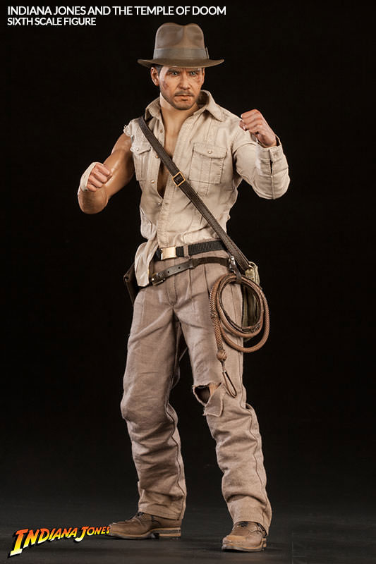 Indiana Jones Temple of Doom 1/6 Scale Harrison Ford Figure by Sideshow - Click Image to Close