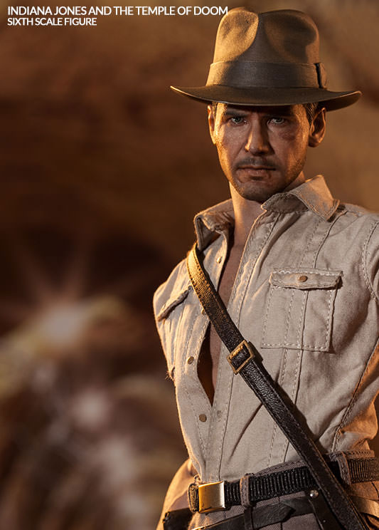 Indiana Jones Temple of Doom 1/6 Scale Harrison Ford Figure by Sideshow - Click Image to Close