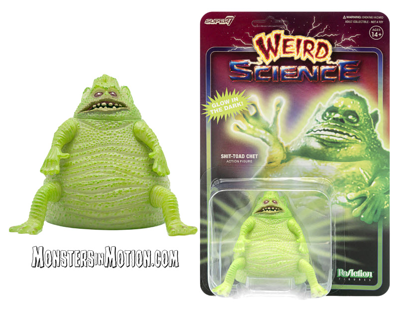Weird Science Turd Monster Chet GLOW Reaction Figure SDCC Exclusive - Click Image to Close