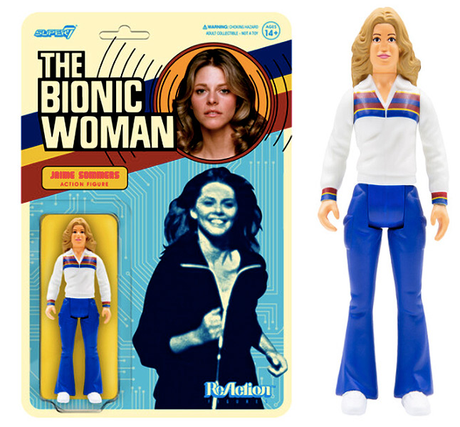 Bionic Woman 1976 Jaime Summers 3.75 Inch ReAction Figure - Click Image to Close