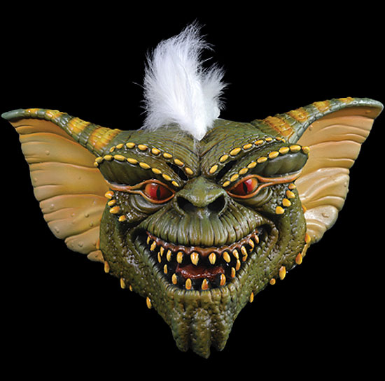 Gremlins Stripe Adult Latex Pullover Halloween Mask - Click Image to Close