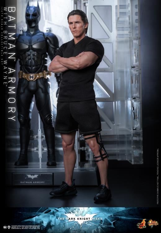 Batman: Dark Knight Rises - Batman Armory With Bruce Wayne 1/6 Scale Figure Set - Click Image to Close