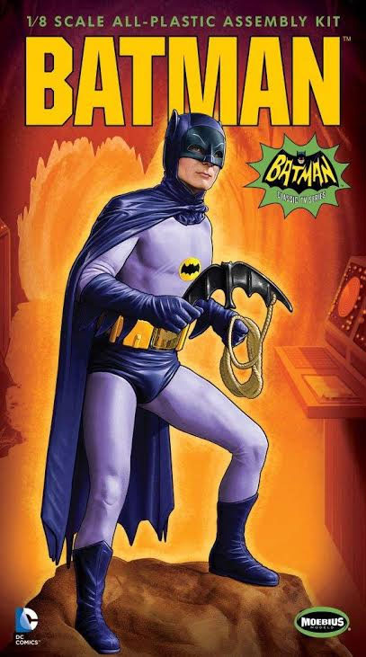 Batman 1966 Batman Adam West 1/8 Scale Plastic Model Kit Moebius - Click Image to Close