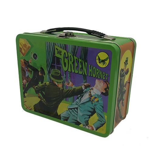Green Hornet 1966 Tin Tote Lunch Box Bruce Lee - Click Image to Close
