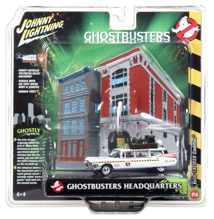 Ghostbusters II 1989 Headquarters With 1/64 Scale Ecto-1A 1959 Cadillac - Click Image to Close