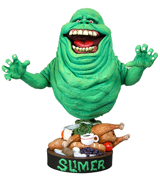 Ghostbusters Slimer HeadKnocker Toy - Click Image to Close