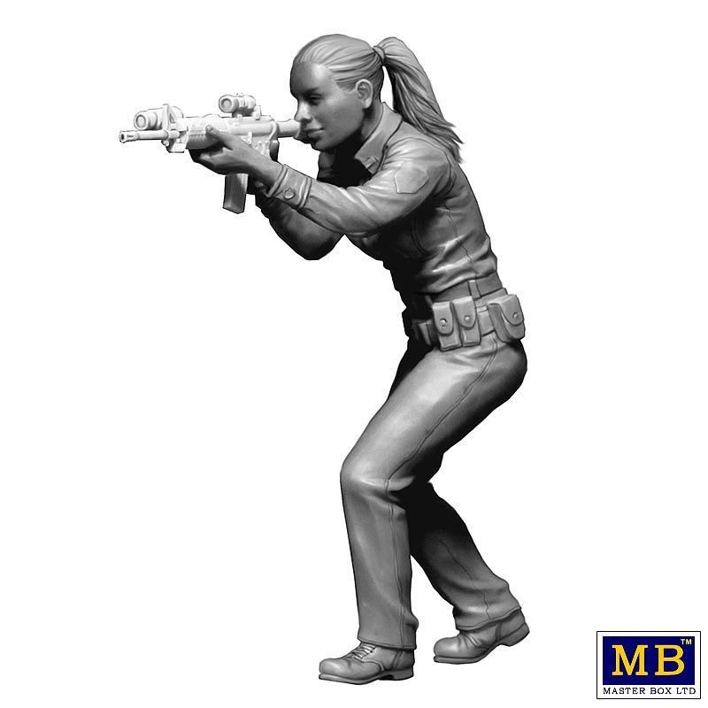 Heist Series Sgt Jack Melgoza and Patrolman Sally Taylor 1/24 Scale Model Kit by Master Box - Click Image to Close