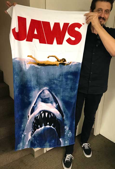 Jaws Poster Beach or Bath Towel - Click Image to Close