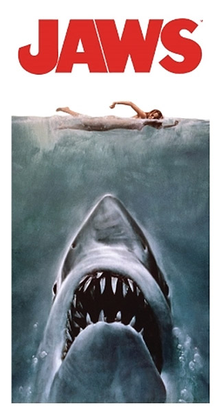 Jaws Poster Beach or Bath Towel - Click Image to Close