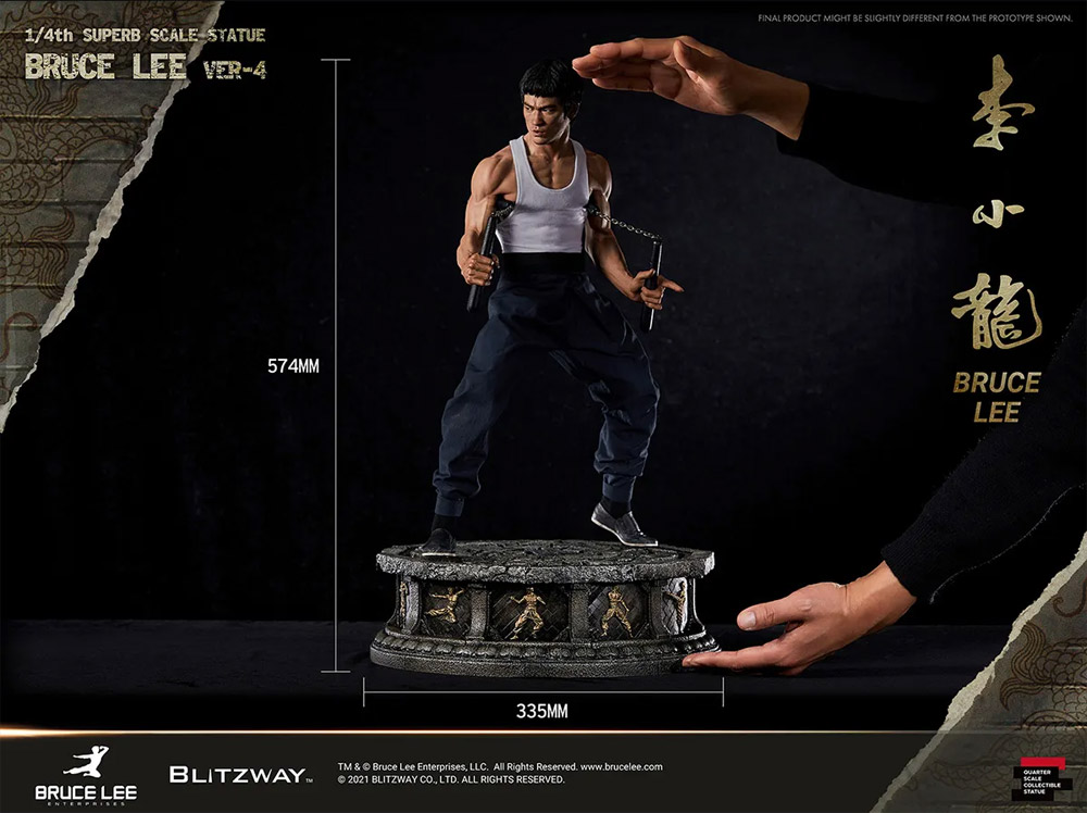 Bruce Lee Ver-4 1/4 Superb Scale Statue - Click Image to Close