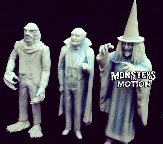 Munsters Aurora Living Room Scale Zombo, Grandpa and Uncle Gilbert (Creature) Resin Model Figures - Click Image to Close