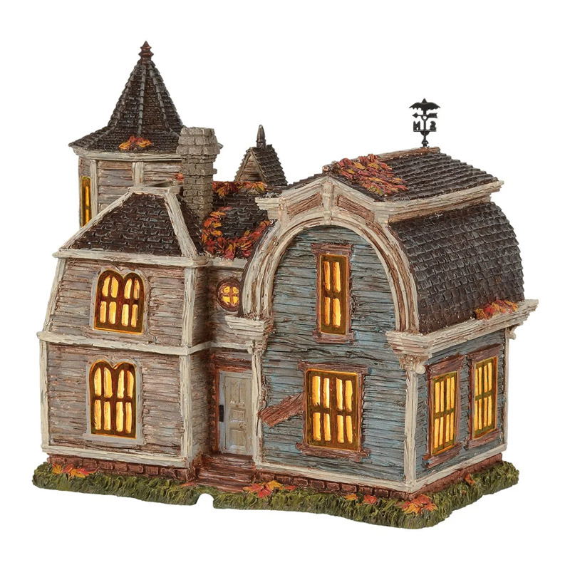 Munsters Village 1313 Mockingbird Lane Light-Up Statue by Hot Properties - Click Image to Close