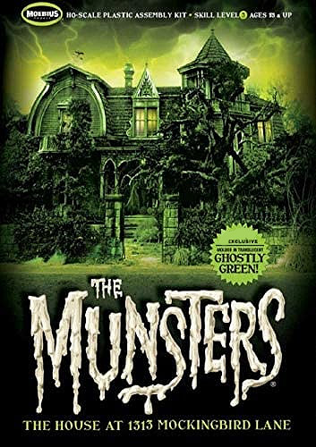 Munsters House Ghostly Green Version Model Kit by Moebius - Click Image to Close