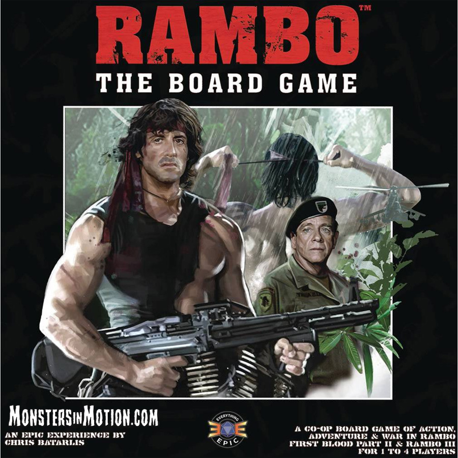 Rambo First Blood Part 2 And Rambo 3 Tabletop Board Game Rambo First Blood Part 2 And Rambo 3 Tabletop Board Game 16ree02 94 99 Monsters In Motion Movie Tv Collectibles