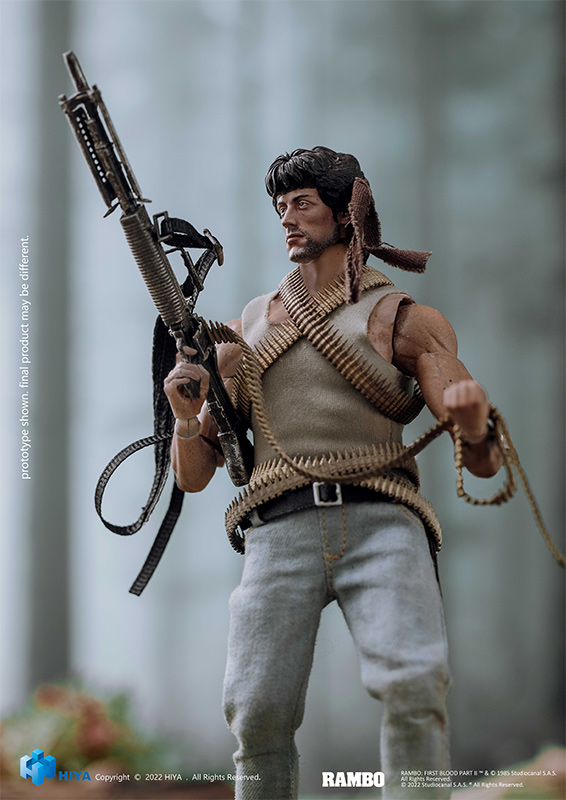 Rambo: First Blood Exquisite Super Series John Rambo 1/12 Scale Action Figure - Click Image to Close