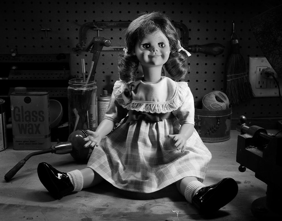 Twilight Zone Talky Tina 18-Inch Prop Replica Doll - Click Image to Close