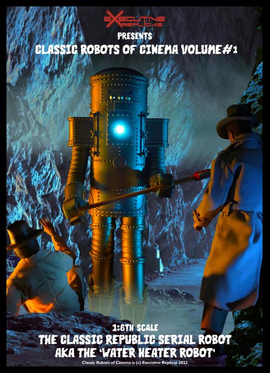 Classic Robots Of Cinema Vol 1 Republic Serial Water Heater Robot 1/6 W Lights Figure - Click Image to Close