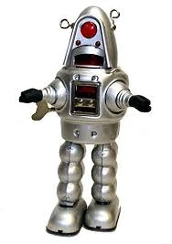 Robby the Robot Tin Toy Windup SILVER Twilight Zone Edition