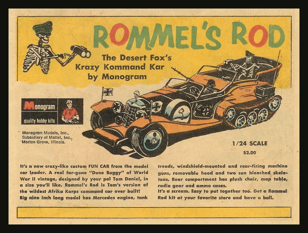 Tom Daniel's Rommel's Rod 1/24 Scale REISSUE Plastic Model Kit OOP - Click Image to Close