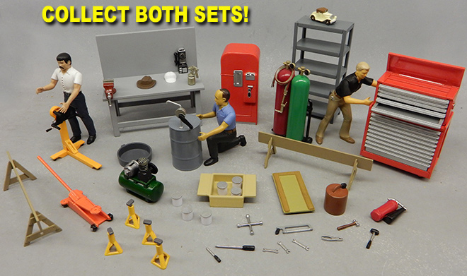 AMT Garage Accessory Series #1 Weekend Wrenchin' 1/25 Scale Model Kit - Click Image to Close