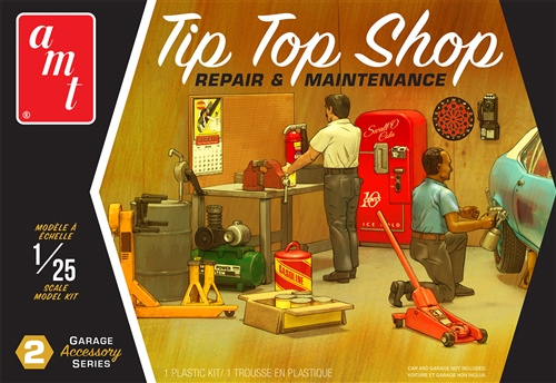 AMT Garage Accessory Series #2 Tip Top Shop 1/25 Scale Model Kit - Click Image to Close