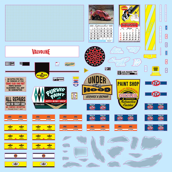 AMT Garage Accessory Series #2 Tip Top Shop 1/25 Scale Model Kit - Click Image to Close