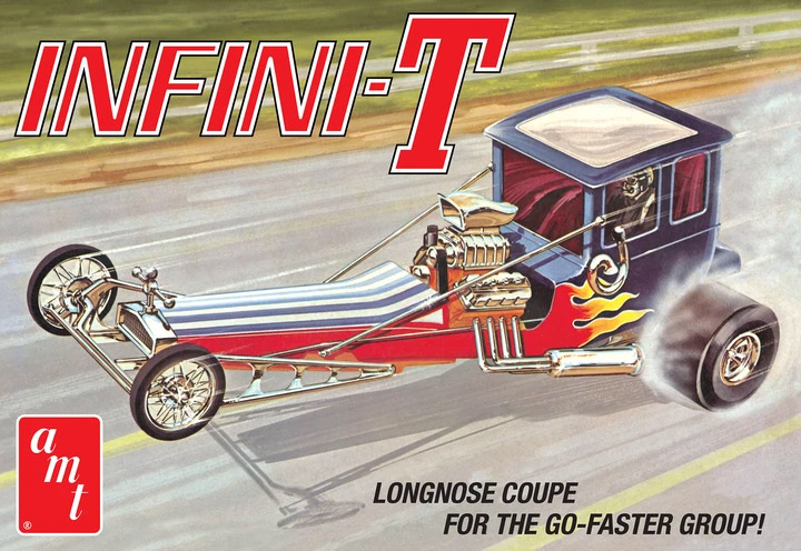 Infini-T Custom Dragster 1/25 Scale Model Kit by AMT - Click Image to Close