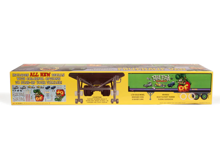 Rat Fink Fruehauf Beaded Van Trailer Hauler 1/25 Scale Model Kit by AMT Ed Roth - Click Image to Close