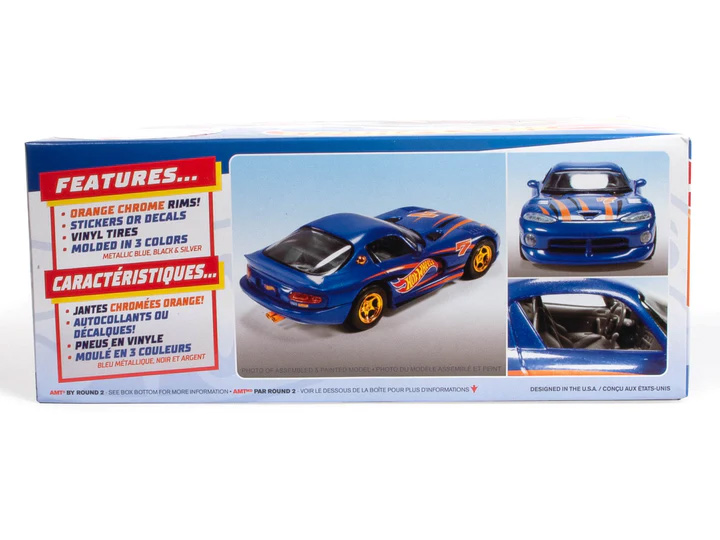 Dodge 1997 Viper GTS Snap 1/25 Scale Hot Wheels Model Kit by AMT - Click Image to Close
