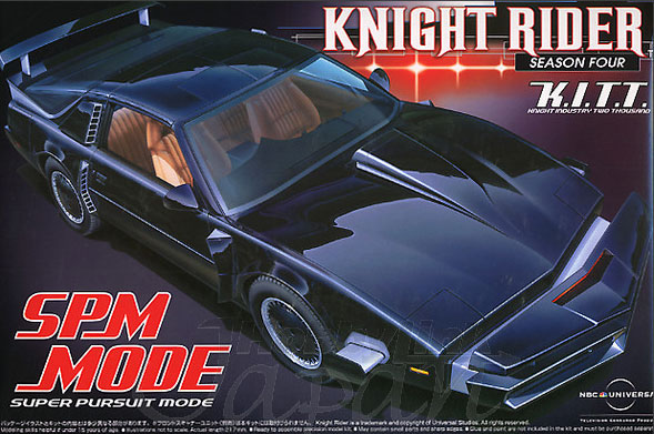 Knight Rider 1982 Season 4 K.I.T.T. Super Pursuit Mode 1/24 Scale Model Kit by Aoshima - Click Image to Close