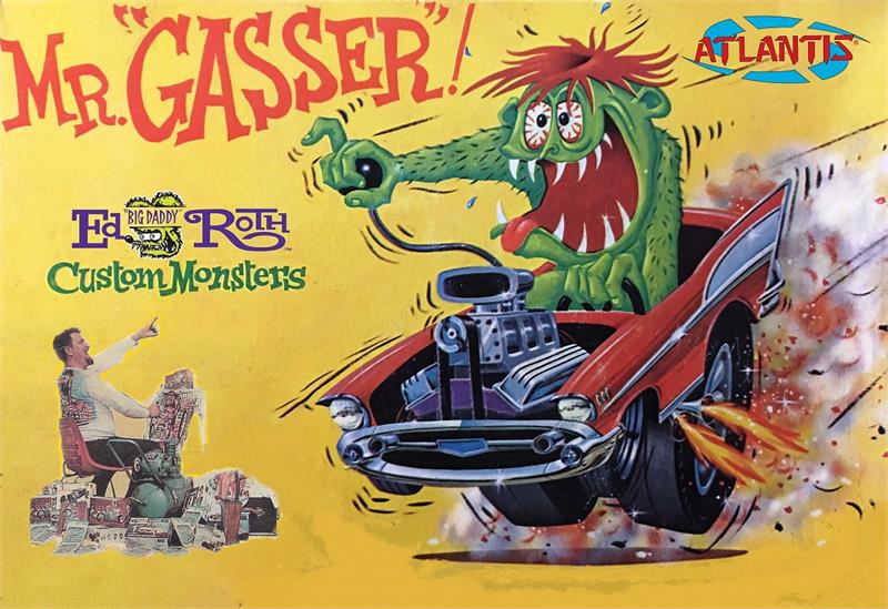 Mr. Gasser Ed Roth 1963 Revell Re-Issue Model Kit by Atlantis - Click Image to Close