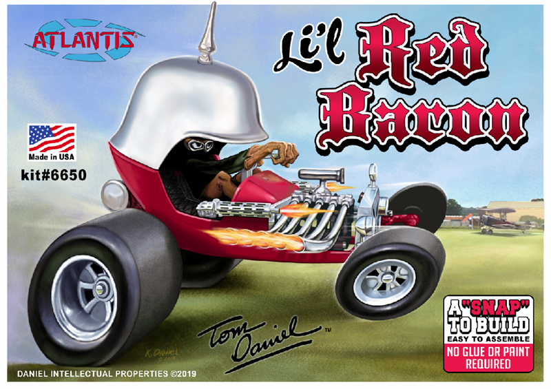 Li'l Red Baron Tom Daniels 1972 Monogram Re-Issue Model Kit by Atlantis - Click Image to Close