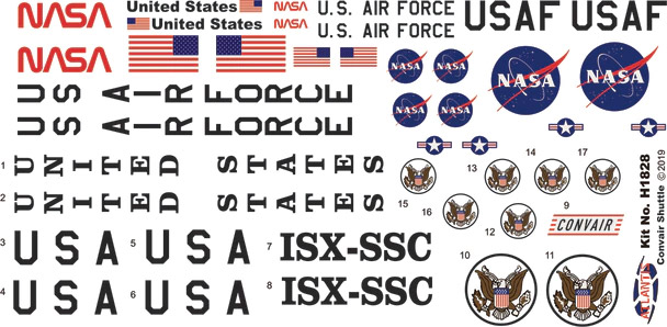 Convair Space Shuttlecraft Revell Re-Issue Model Kit by Atlantis - Click Image to Close