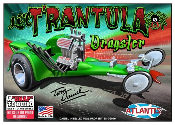 Li'l T'rantula Show Rod Tom Daniels Monogram Re-Issue Model Kit by Atlantis Tarantula - Click Image to Close