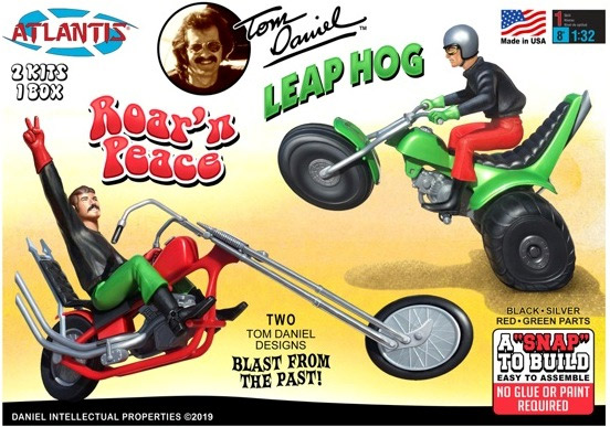 Leap Hog and Roar 'N Peace 2 Pack Model Kit Tom Daniel by Atlantis - Click Image to Close