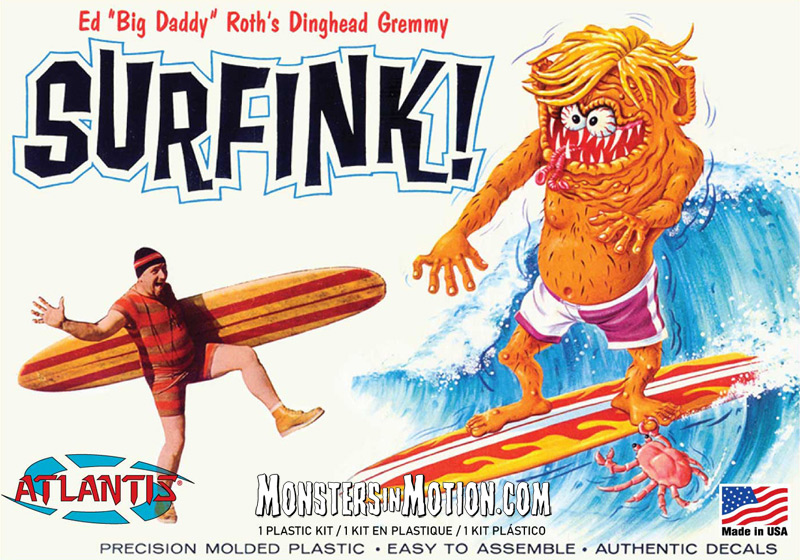 SurFink Ed "Big Daddy" Roth Re-Issue Model Kit by Atlantis Surf Fink - Click Image to Close