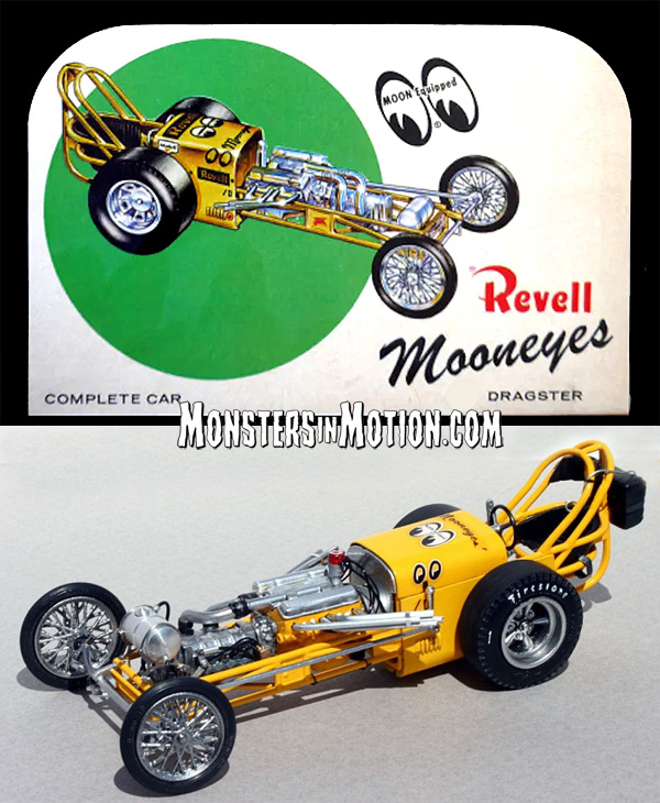 Mooneyes Dragster 1/25 Scale Revell Re-Issue Model Kit by Atlantis - Click Image to Close