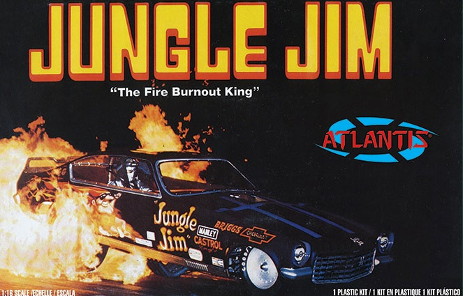 Jungle Jim Vega Funny Car Extra Large 1/16 Scale Revell Re-Issue Model Kit by Atlantis - Click Image to Close