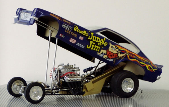 Jungle Jim Vega Funny Car Extra Large 1/16 Scale Revell Re-Issue Model Kit by Atlantis - Click Image to Close